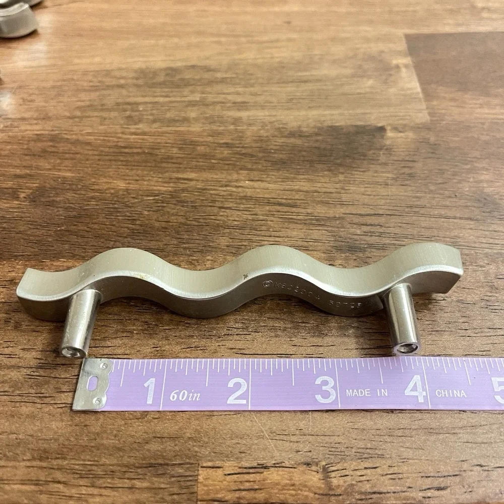 Stainless Steel Hickory P2161-SS Wave Zig-Zag Cabinet Handle Pull 3.75